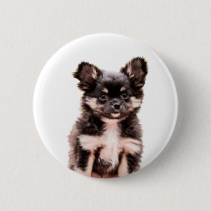 Badge Rond 5 Cm Chihuahua Chien chiot