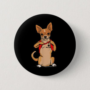 Badge Rond 5 Cm Chihuahua Chien Tattoo J'aime maman mignonne Chien