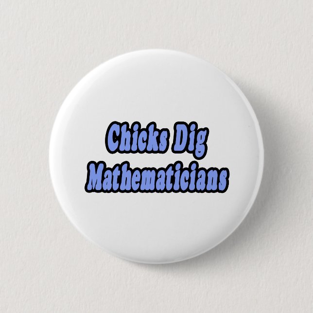 Badge Rond 5 Cm Chiks Creg Mathématiciens (Devant)