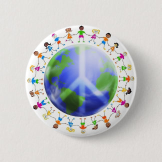 Badge Rond 5 Cm children%20peace%20world%20sm
