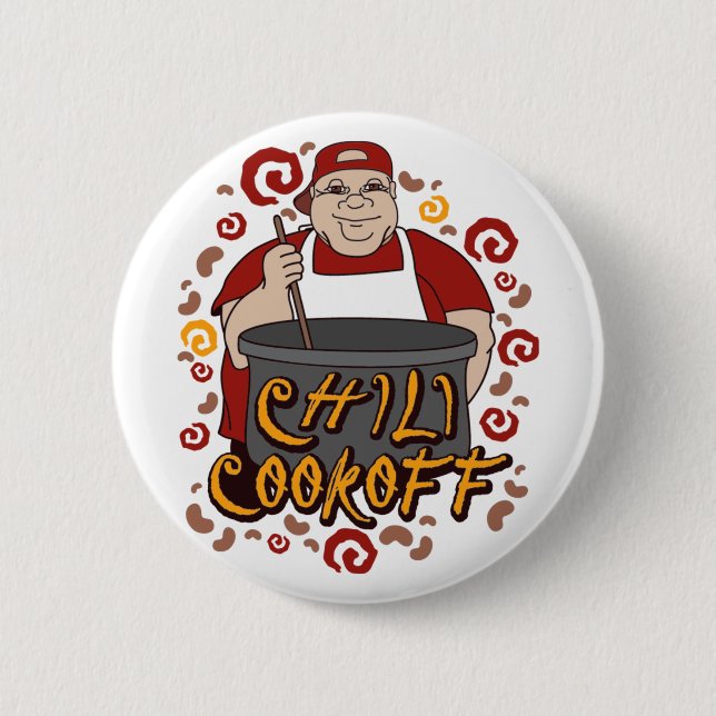 Badge Rond 5 Cm Chili Cookoff (Devant)
