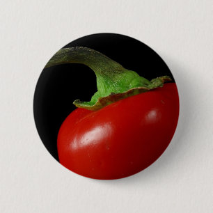 Badge Rond 5 Cm Chili rouge