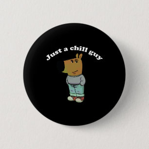 Badge Rond 5 Cm Chill Guys Funny Mème Cadeaux