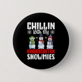Badge Rond 5 Cm Chillin Avec Mon Jardin D'Enfance Neige Neiges Drô