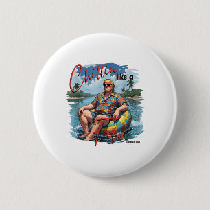 Badge Rond 5 Cm Chillin Comme Un Felon Drôle Trump Été 2024 _1