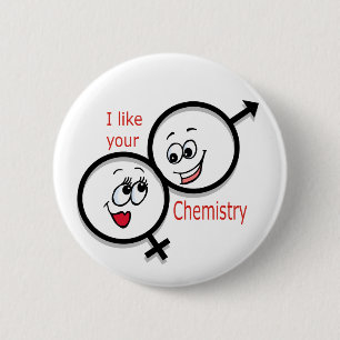 BADGE ROND 5 CM CHIMIE