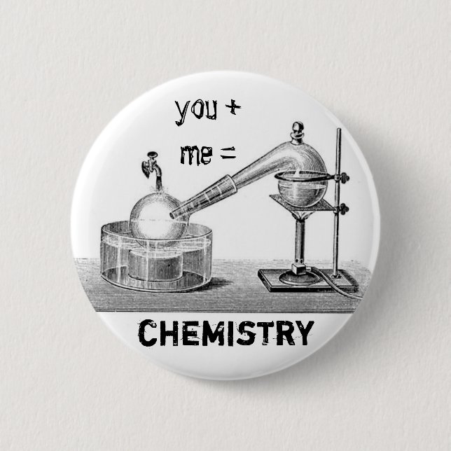 Badge Rond 5 Cm Chimie (Devant)
