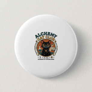 Badge Rond 5 Cm Chimie Chat Amoureux des Chats Cadeau - Club de Ch