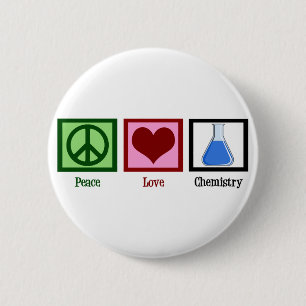 Badge Rond 5 Cm Chimie d'amour de paix