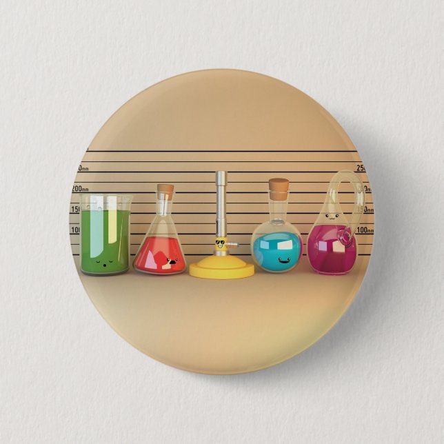 Badge Rond 5 Cm Chimie mignonne (Devant)