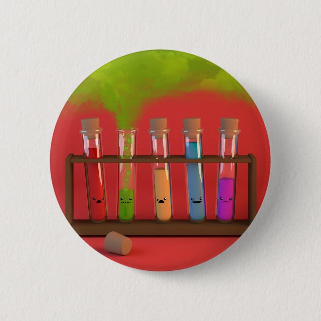 Badge Rond 5 Cm Chimie mignonne (Devant)