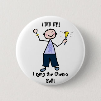 Badge Rond 5 Cm Chimio Bell - le Général Cancer Male