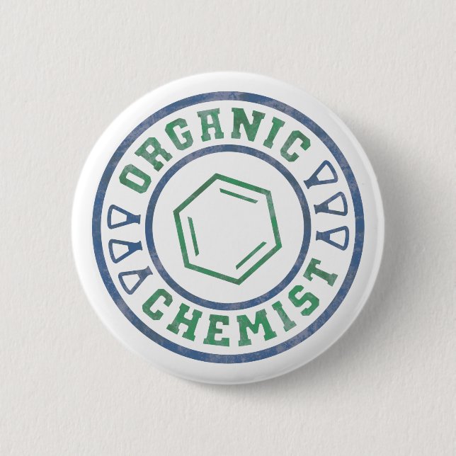 Badge Rond 5 Cm Chimiste biologique (Devant)