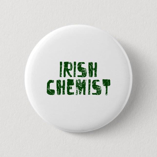 Badge Rond 5 Cm Chimiste irlandais (Devant)
