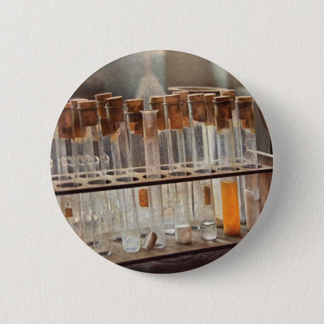 Badge Rond 5 Cm Chimiste - spécimen (Devant)