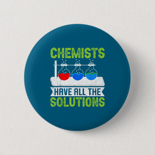 Badge Rond 5 Cm Chimistes Tout Solutions Laboratoire de Chimie Aff