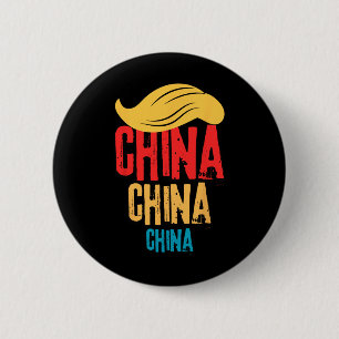 Badge Rond 5 Cm Chine Chine Chine Trump Récession 2025 