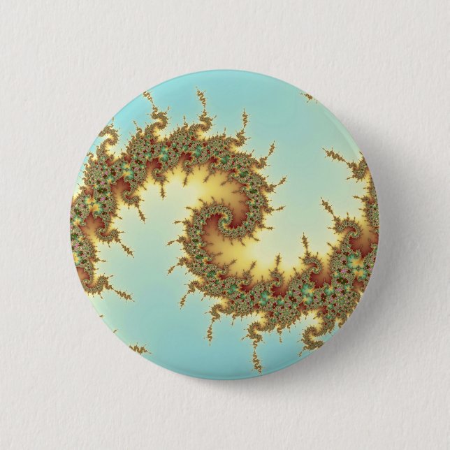 Badge Rond 5 Cm Chinois - fractal (Devant)