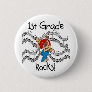 Badge Rond 5 Cm Chiot avec les ?ères roches de catégorie de cray