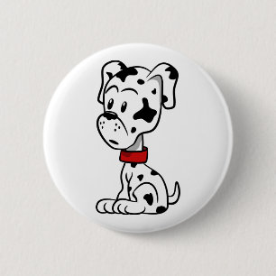 Badge Rond 5 Cm Chiot dalmate