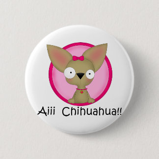 Badge Rond 5 Cm Chiot de chien de chiwawa
