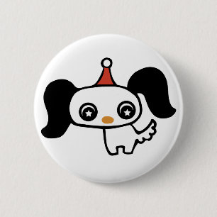 Badge Rond 5 Cm chiot mignon