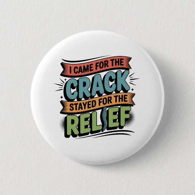 Badge Rond 5 Cm Chiropractor Retour Secours Funny Cadeau (Devant)