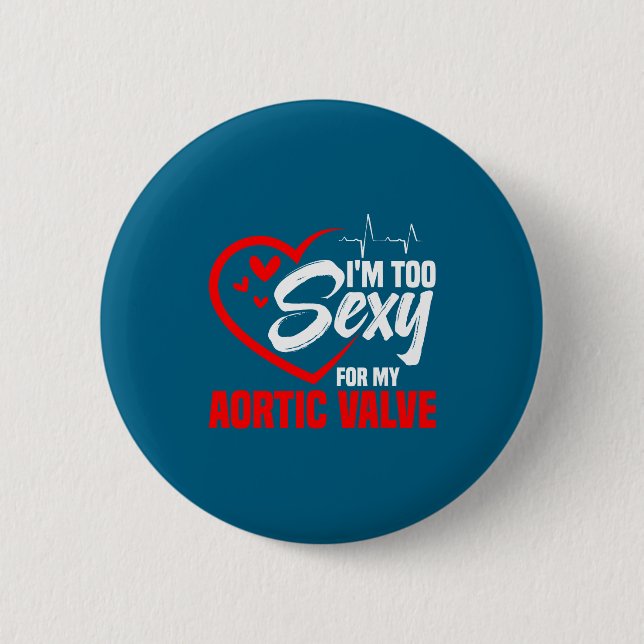Badge Rond 5 Cm Chirurgie de remplacement de valvule cardiaque Rép (Devant)