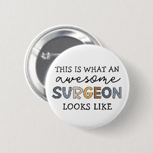 Badge Rond 5 Cm Chirurgien Drôle Awesome Chirurgien