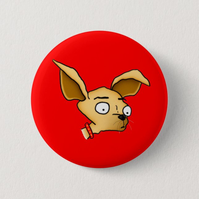Badge Rond 5 Cm Chiwawa mignon (Devant)