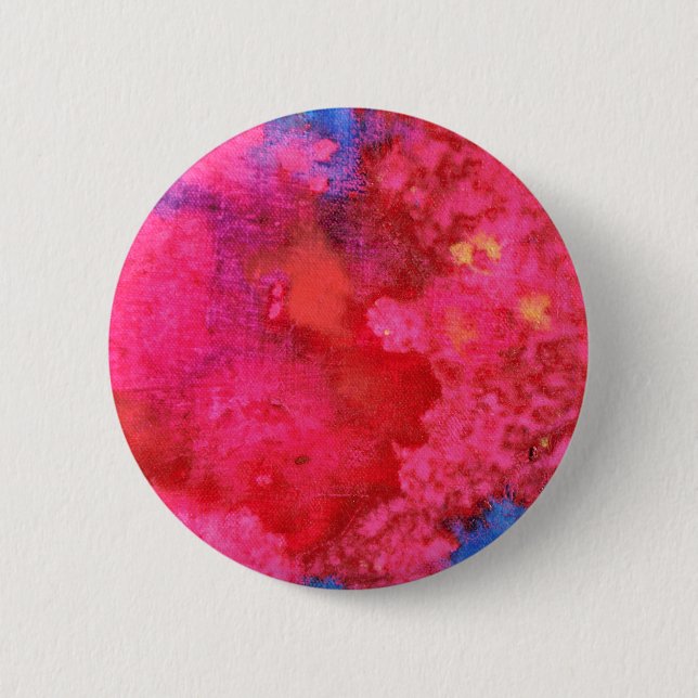Badge Rond 5 Cm Chocking chaud rose néon Abstrait (Devant)