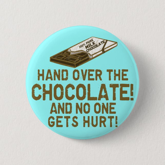 Badge Rond 5 Cm Chocolat (Devant)