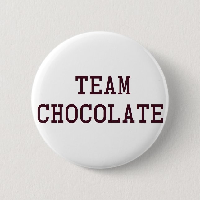 Badge Rond 5 Cm Chocolat d'équipe (Devant)