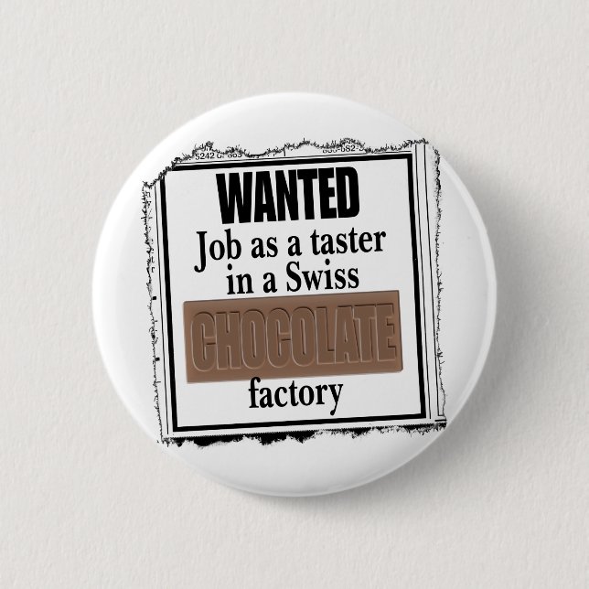 Badge Rond 5 Cm Chocolat suisse (Devant)