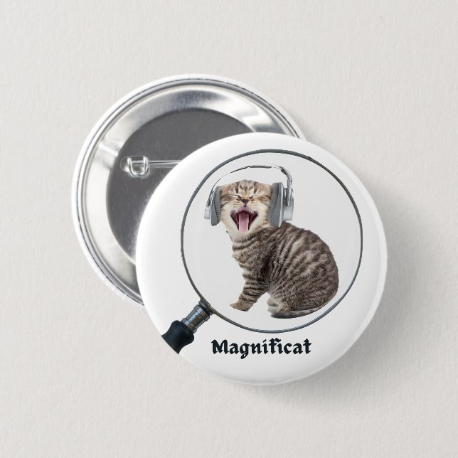 Badge Rond 5 Cm Choir cadeaux d'humour - Magnificat - (Devant & derrière)