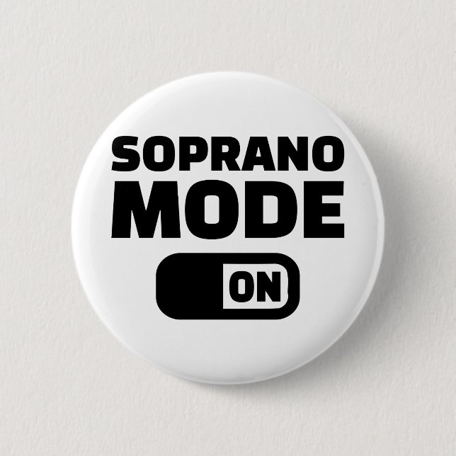 Badge Rond 5 Cm Choir Soprano mode allumé (Devant)