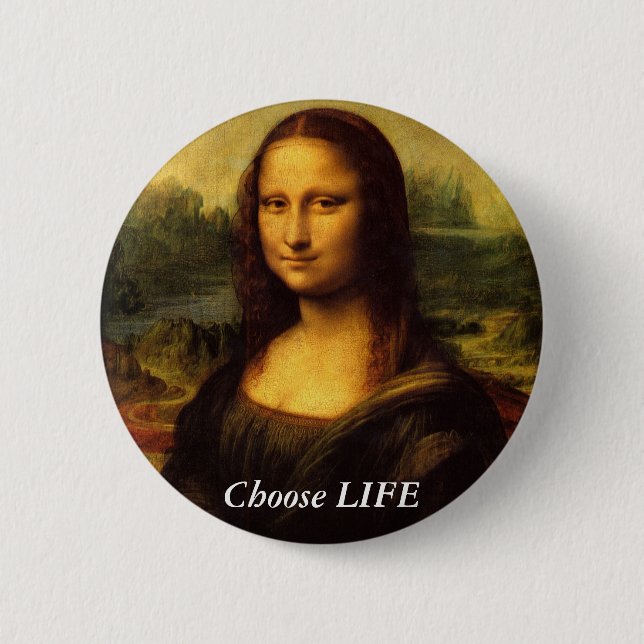 Badge Rond 5 Cm Choisir la vie (Devant)