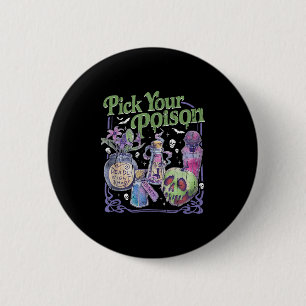 Badge Rond 5 Cm Choisis ton poison, Vintage princesse Halloween