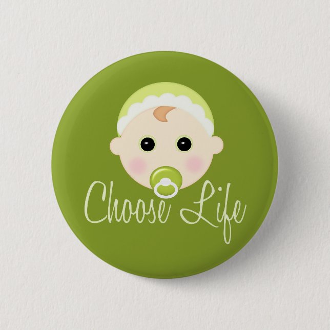 Badge Rond 5 Cm Choisissez la vie (Devant)