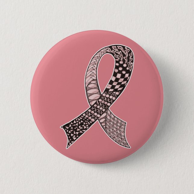 Badge Rond 5 Cm Choisissez N'Importe Quelle Couleur Cancer Maladie (Devant)