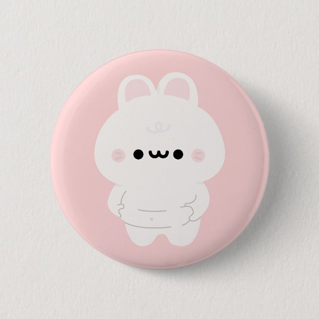 Badge Rond 5 Cm Chonky Bunny (Devant)