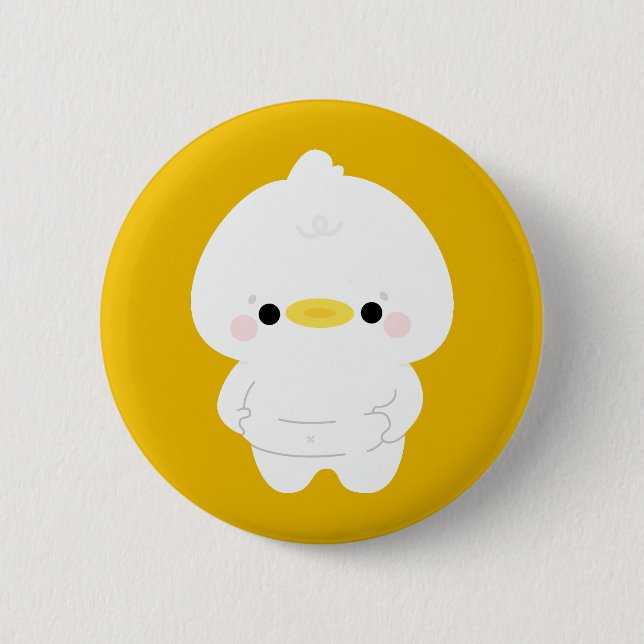 Badge Rond 5 Cm Chonky Duck (Devant)