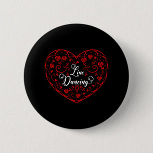 Badge Rond 5 Cm Chorégraphe du groupe enseignant de danse de ligne