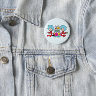 Badge Rond 5 Cm Chose Un Chose Deux Choses de Fête