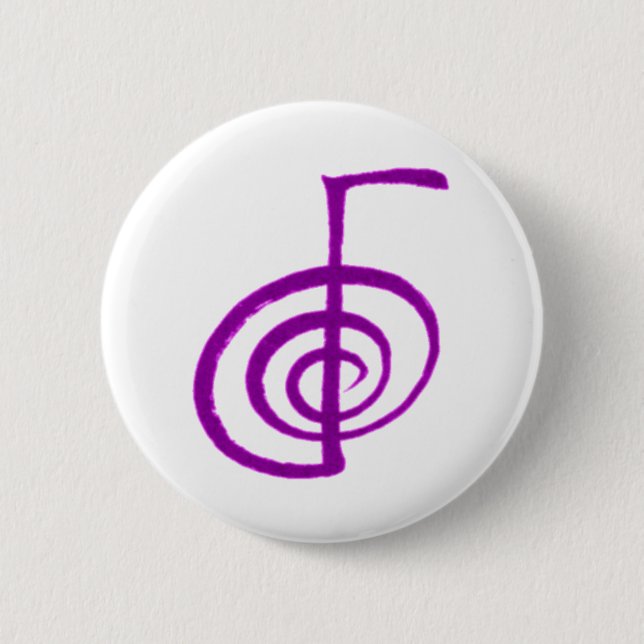 Badge Rond 5 Cm Choses de Reiki (Devant)