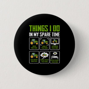 Badge Rond 5 Cm Choses que je fais dans mon temps libre Amoureux d