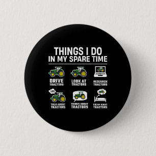 Badge Rond 5 Cm Choses que je fais pendant mon temps libre - Tract