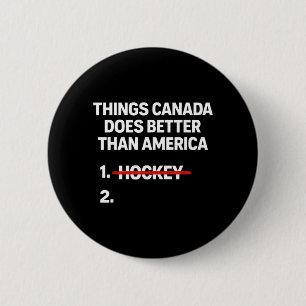 Badge Rond 5 Cm Choses Rétro Que le Canada Fait Mieux Que les État