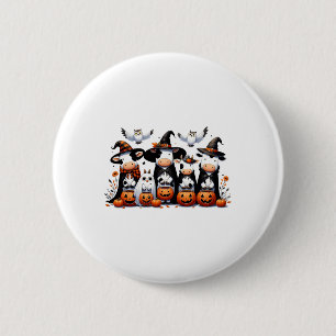 Badge Rond 5 Cm Chouette fantôme Vaches Halloween Animaux Vache Lo