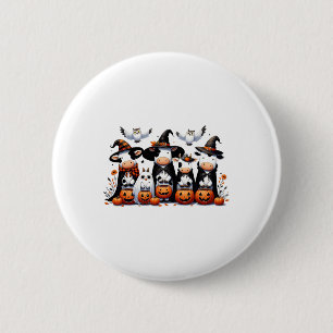 Badge Rond 5 Cm Chouette fantôme Vaches Halloween Animaux Vache Lo